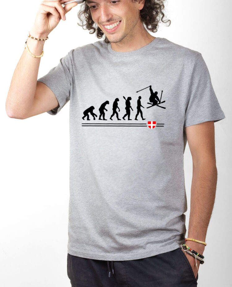 TSHG T shirt Homme Gris EVOLUTION SKI