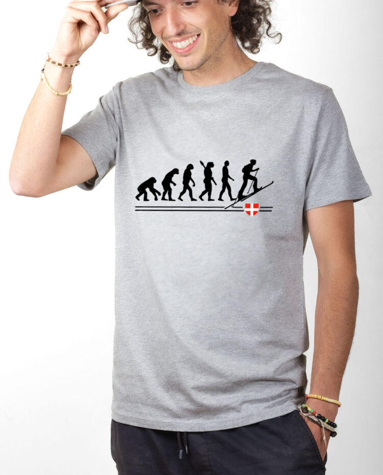 TSHG T shirt Homme Gris EVOLUTION SKI DE RANDONNEE