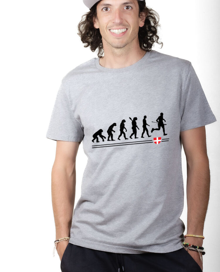 TSHG T shirt Homme Gris EVOLUTION TRAIL
