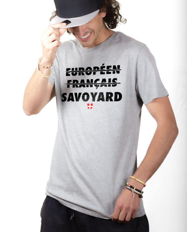 TSHG T shirt Homme Gris Europeen francais savoyard