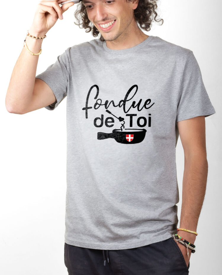 TSHG T shirt Homme Gris FONDUE DE TOI