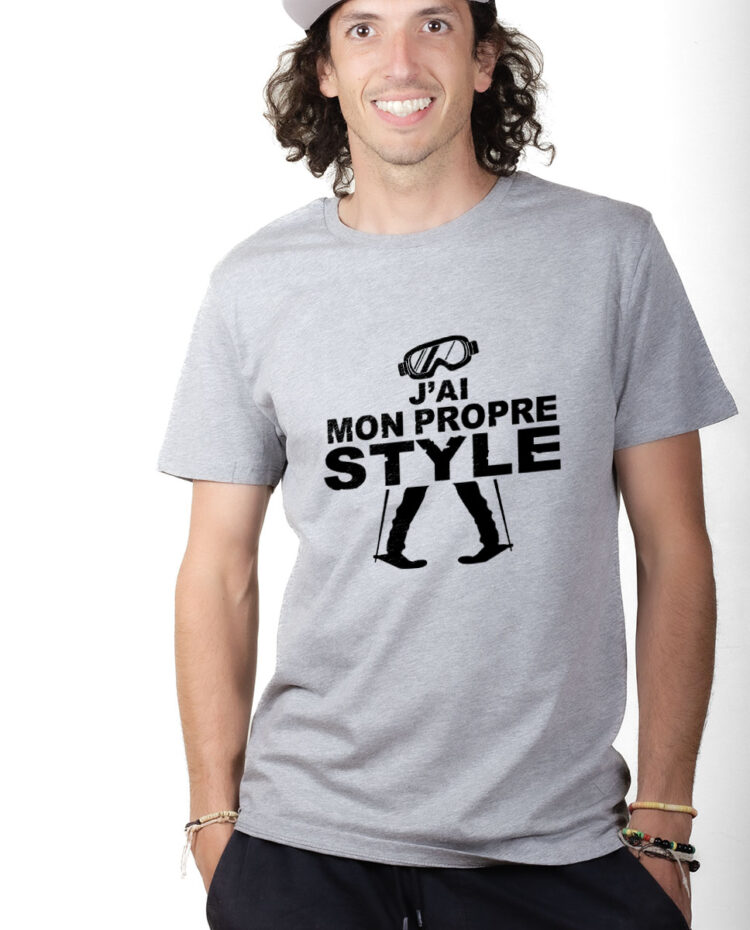 TSHG T shirt Homme Gris J AI MON PROPRE STYLE