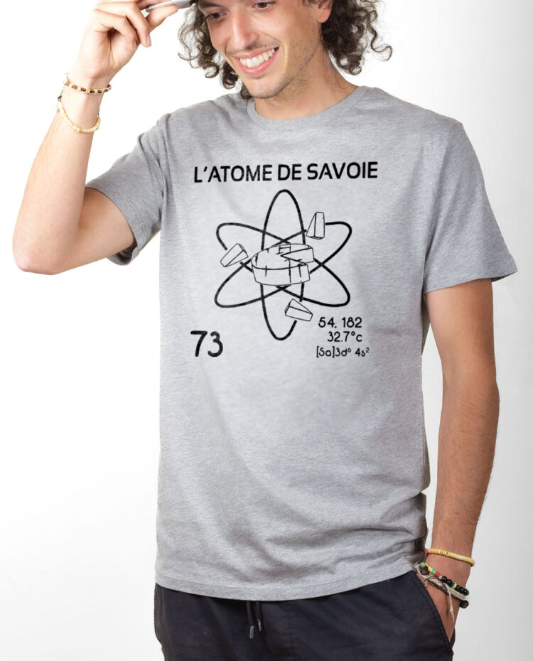 TSHG T shirt Homme Gris L ATOME DE SAVOIE 73