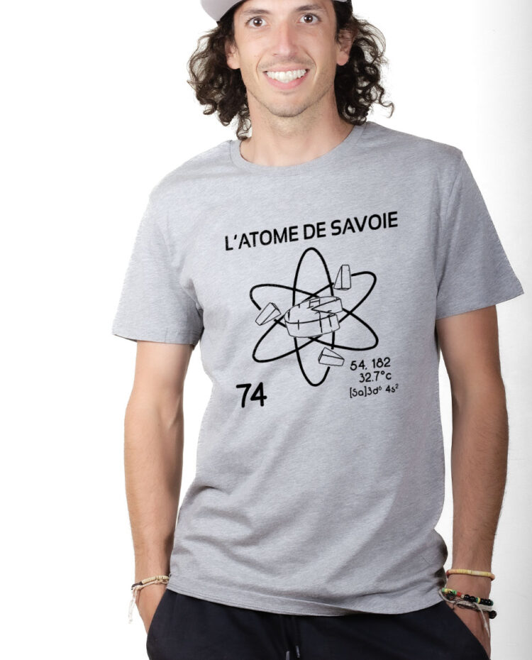TSHG T shirt Homme Gris L ATOME DE SAVOIE 74