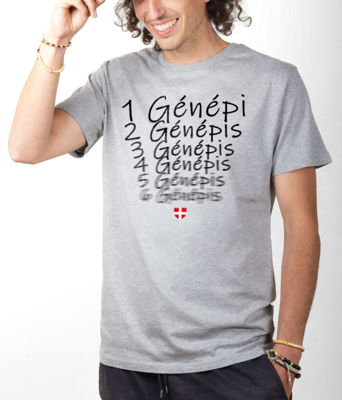 TSHG T shirt Homme Gris UN GENEPI DEUX GENEPIS