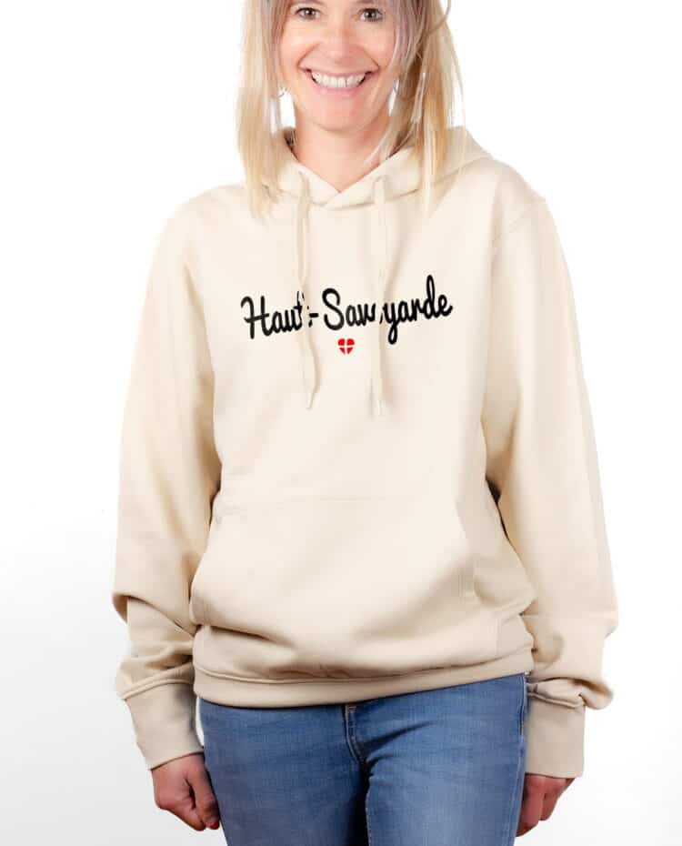 hoodie Sweat capuche Femme naturel SWFNAT HAUT SAVOYARDE