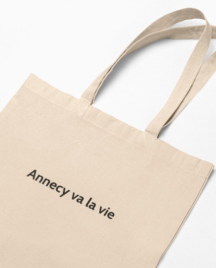 memannecy Annecy va la vie Tote bag sac savoie zoom TO196