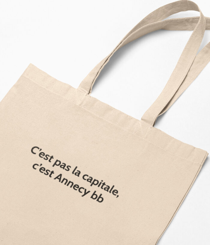 memannecy Cest pas la capitale cest Annecy bb Tote bag sac savoie zoom TO195