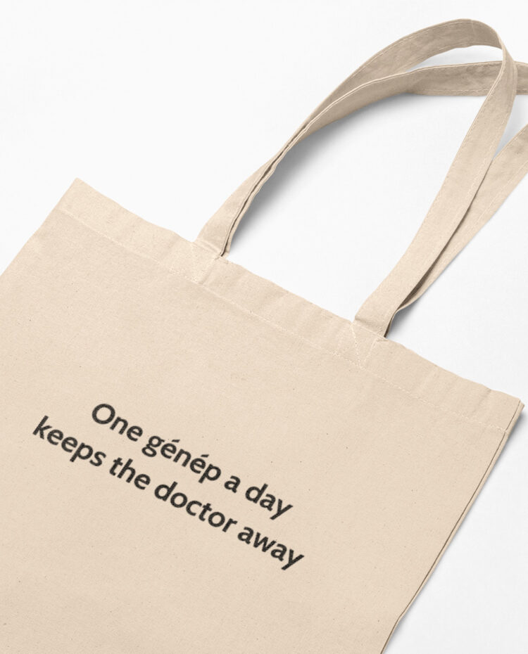 memannecy One genep a day keeps the doctor away Tote bag sac savoie zoom TO207