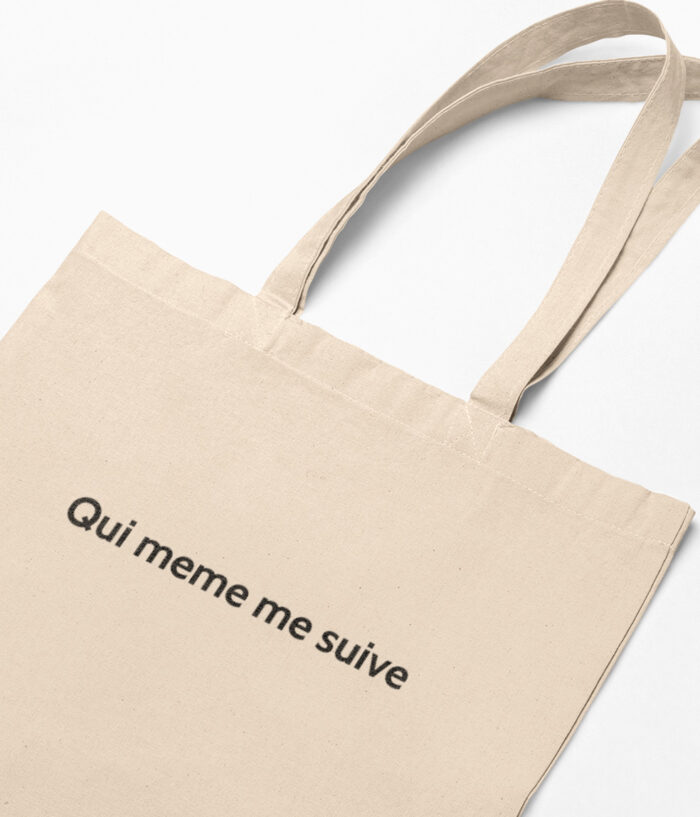 memannecy Qui meme me suive Tote bag sac savoie zoom TO205