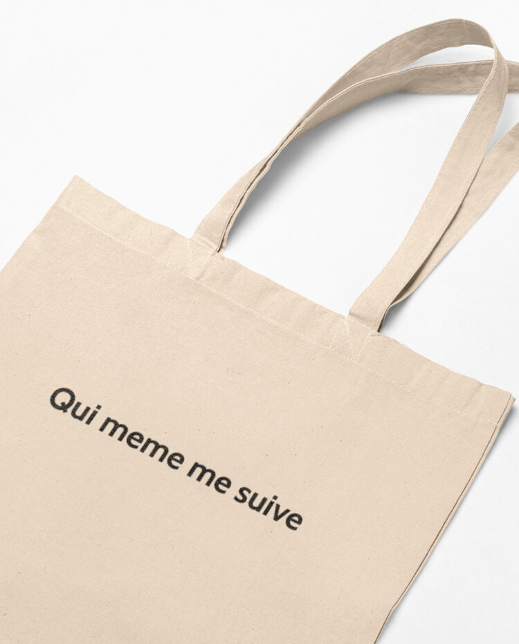 memannecy Qui meme me suive Tote bag sac savoie zoom TO205