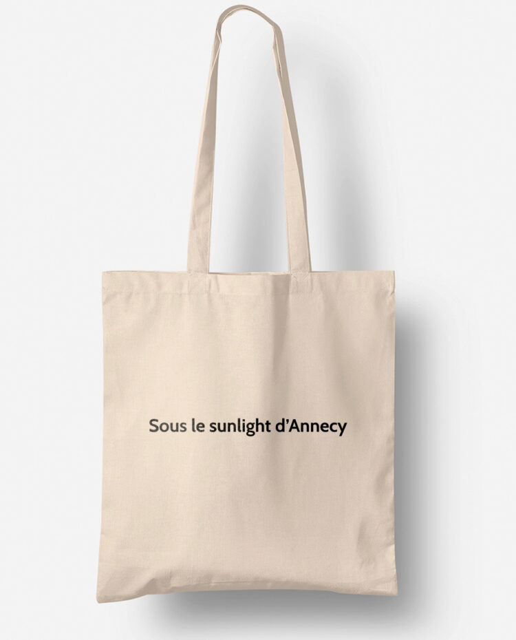 memannecy Sous le sunlight dAnnecy Tote bag sac savoie TO208