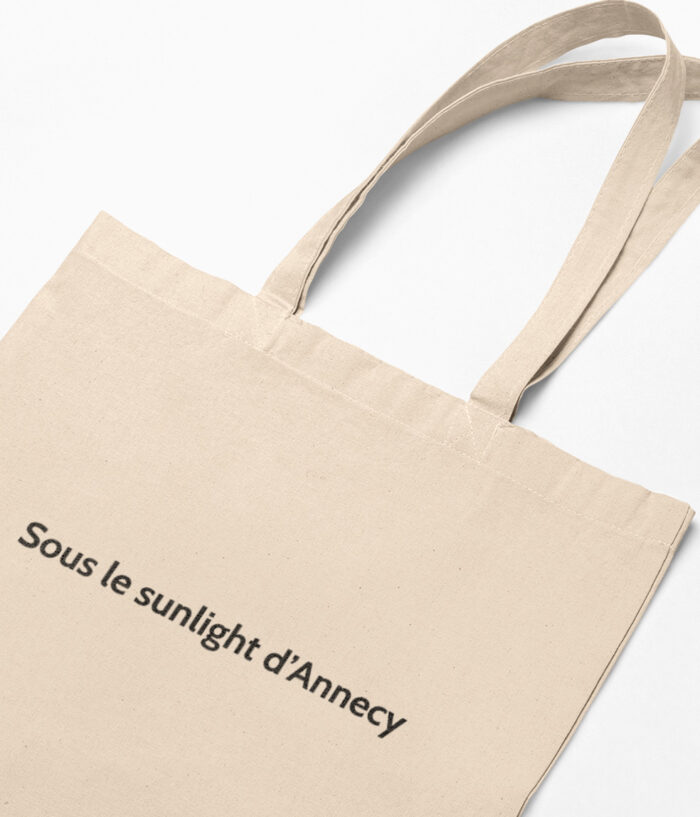 memannecy Sous le sunlight dAnnecy Tote bag sac savoie zoom TO208