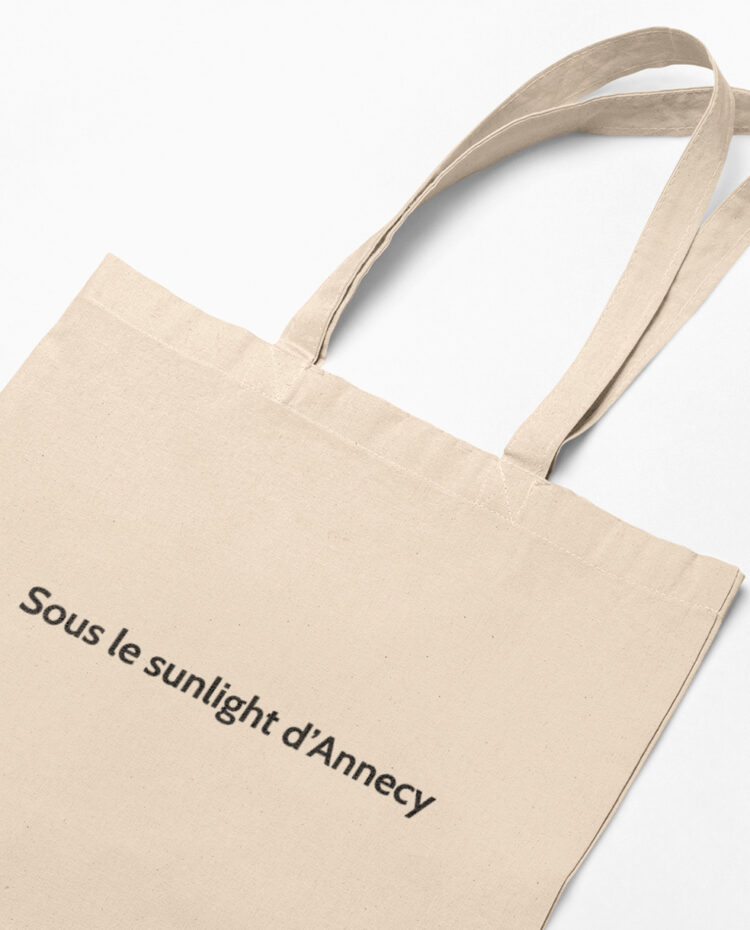 memannecy Sous le sunlight dAnnecy Tote bag sac savoie zoom TO208