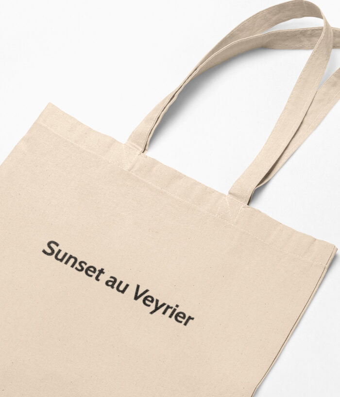 memannecy Sunset au Veyrier Tote bag sac savoie zoom TO199