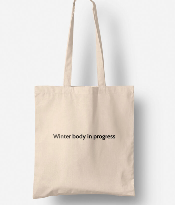 memannecy Winter body in progress Tote bag sac savoie TO211