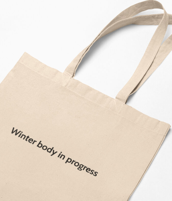memannecy Winter body in progress Tote bag sac savoie zoom TO211