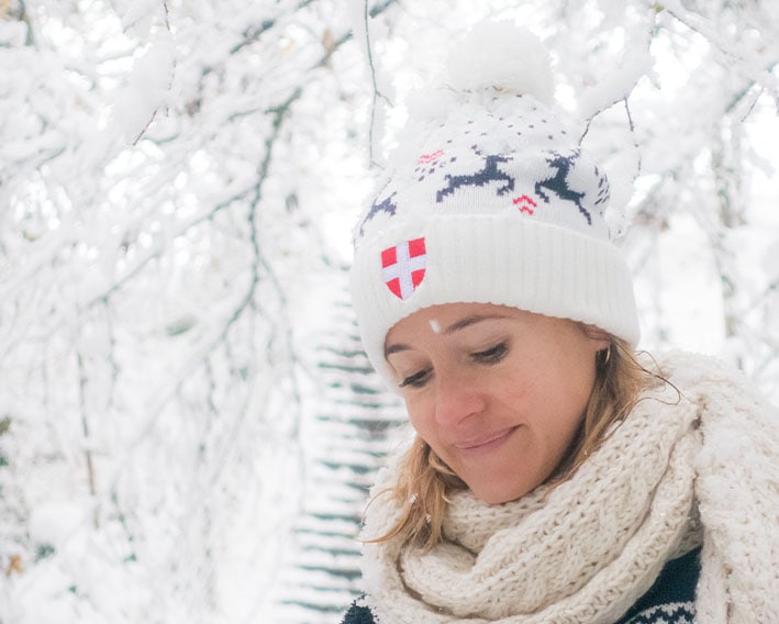 4 3 bonnet de noel blanc