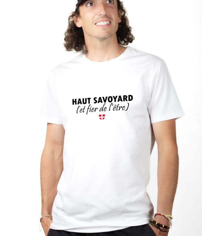 Haut savoyard et fier T shirt Homme Blanc TSHB229