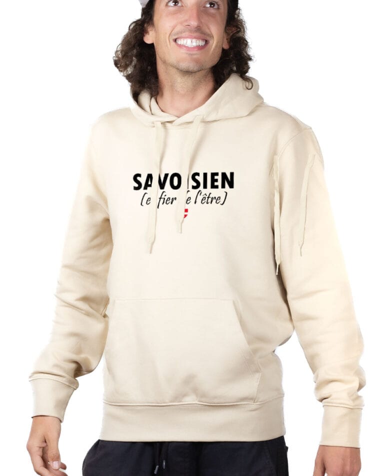 Savoisien et fier Hoodie Sweat capuche Homme Naturel SWHNAT232