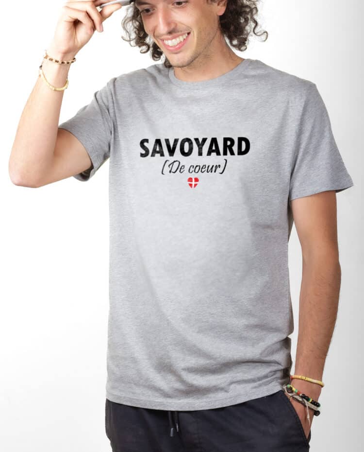 Savoyard de coeur T shirt Homme Gris TSHG235