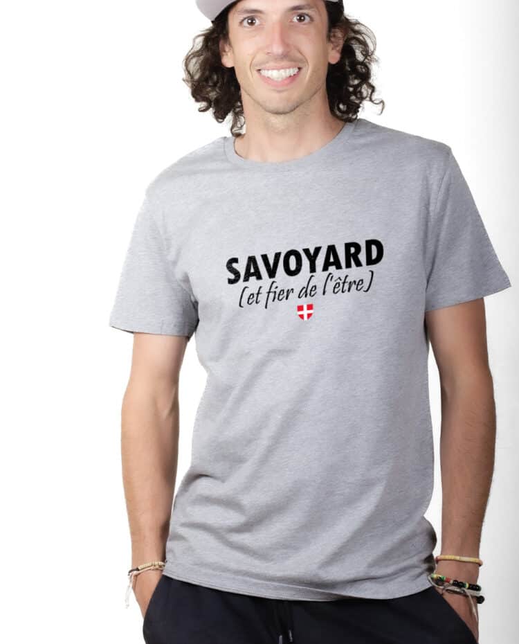 Savoyard et fier T shirt Homme Gris TSHG234