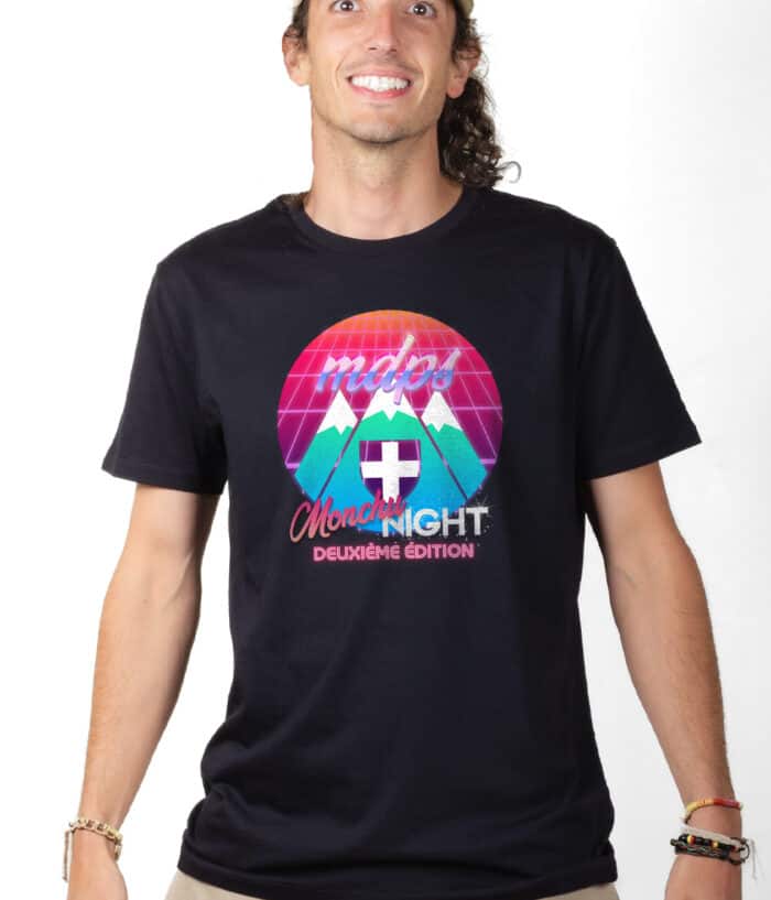 MDPS Monchu Night deuxieme edition T shirt Homme Noir TSHN239