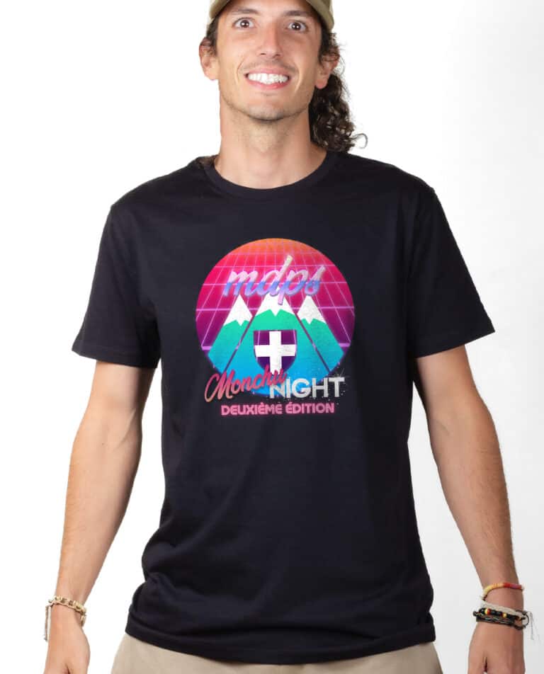 MDPS Monchu Night deuxieme edition T shirt Homme Noir TSHN239