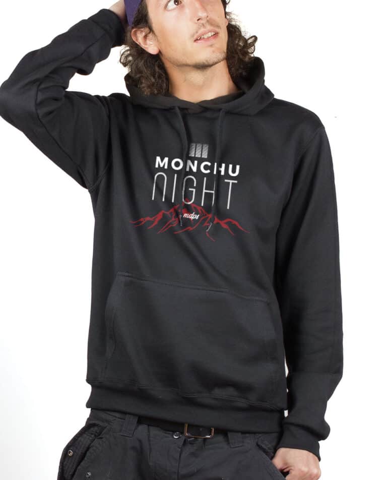 MDPS Monchu Night troisieme edition Hoodie Sweat capuche Homme Noir SWHNOI240