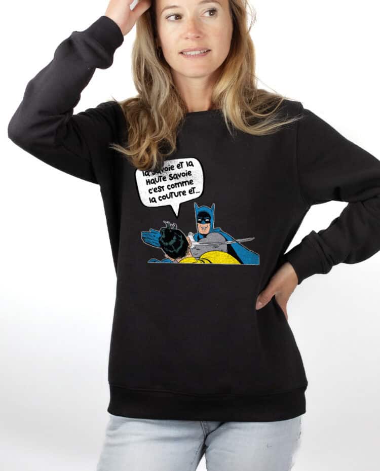 La couture et la haute couture Sweatshirt pull Femme Noir PUFNOI257