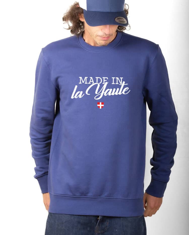 Made in la Yaute Sweatshirt Pull Homme bleu PUHBLE264