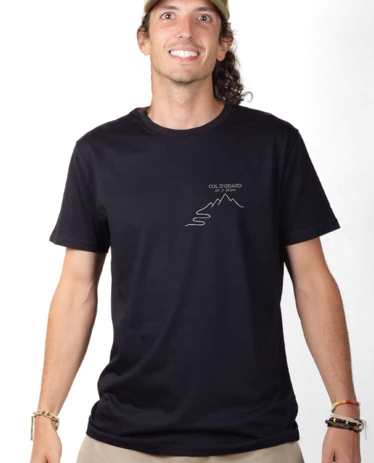 Col dIzoard – 2360 m T shirt Homme Noir TSHN395