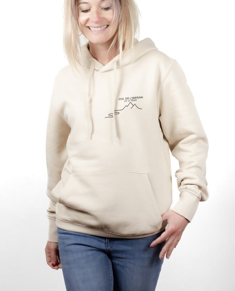 Col de lIseran – 2764 m hoodie Sweat capuche Femme naturel SWFNAT392