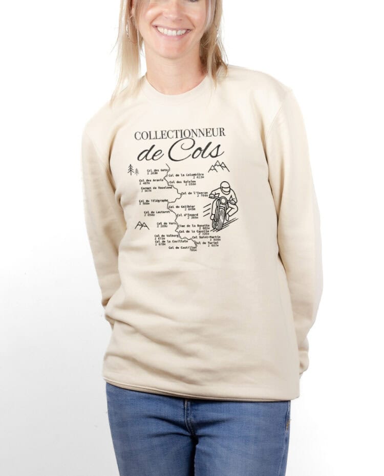 Collectionneur de cols Motard Sweatshirt pull Femme Naturel PUFNAT389