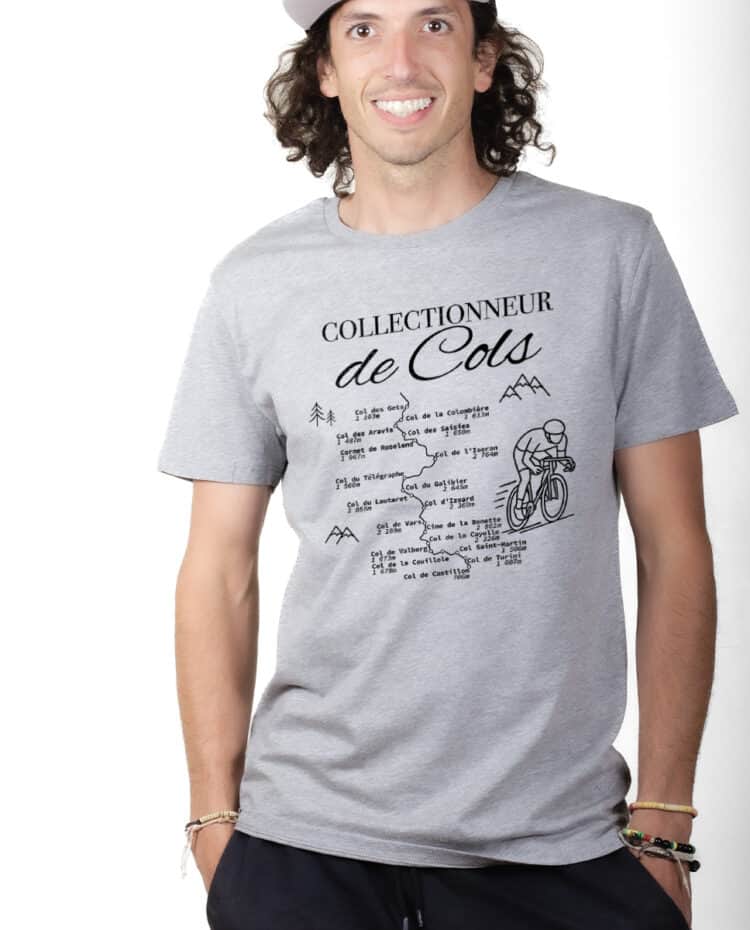 Collectionneur de cols cycliste T shirt Homme Gris TSHG390