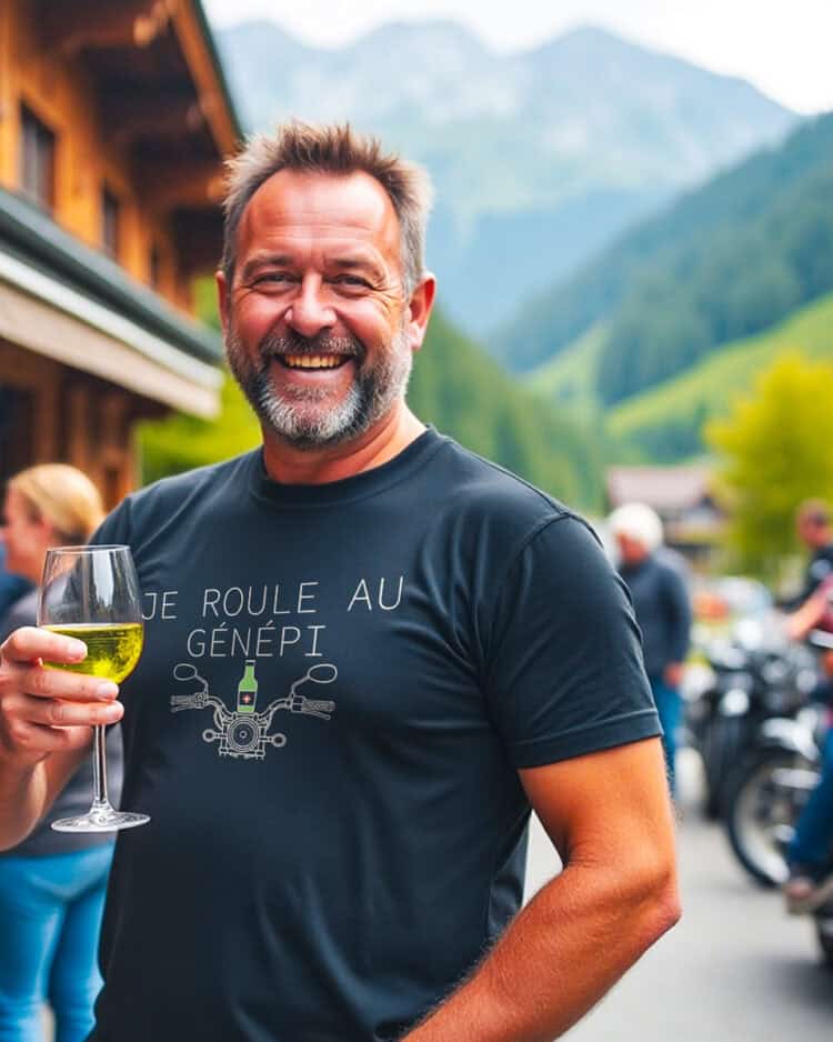 Je roule au genepi motard portrait