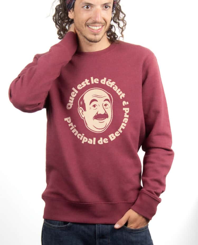 Quel est le defaut principal de Bernard Sweatshirt Pull Homme Bordeau PUHBOR355