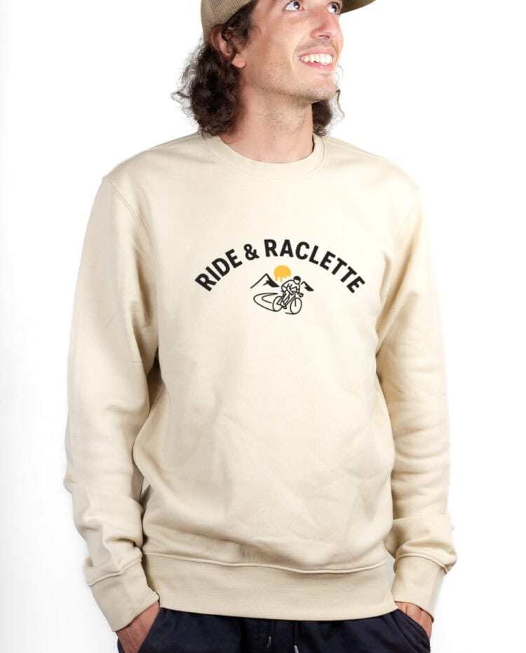 Ride Raclette Cycliste Sweatshirt Pull Homme Naturel PUHNAT377