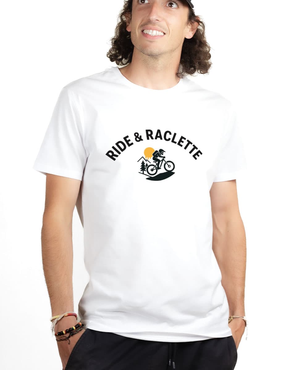 T-SHIRT HOMME : Ride & Raclette - VTT – Image 2