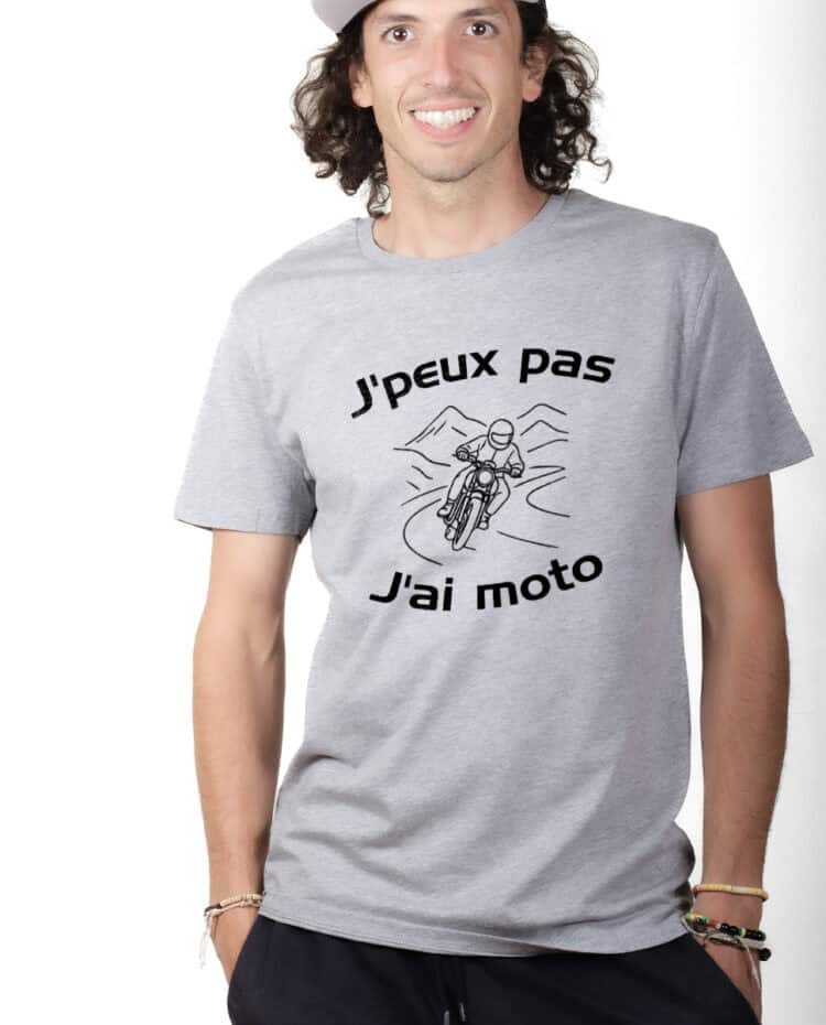 Jpeux pas jai moto T shirt Homme Gris TSHG396