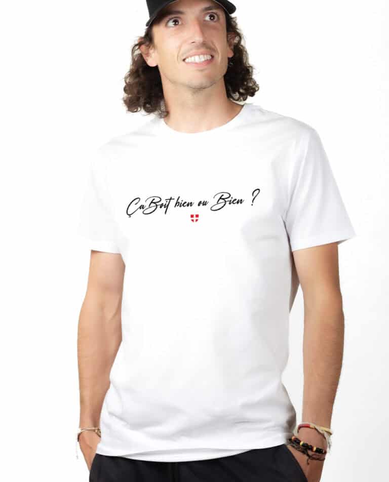 Ca boit bien ou bien T shirt Homme Blanc TSHB403