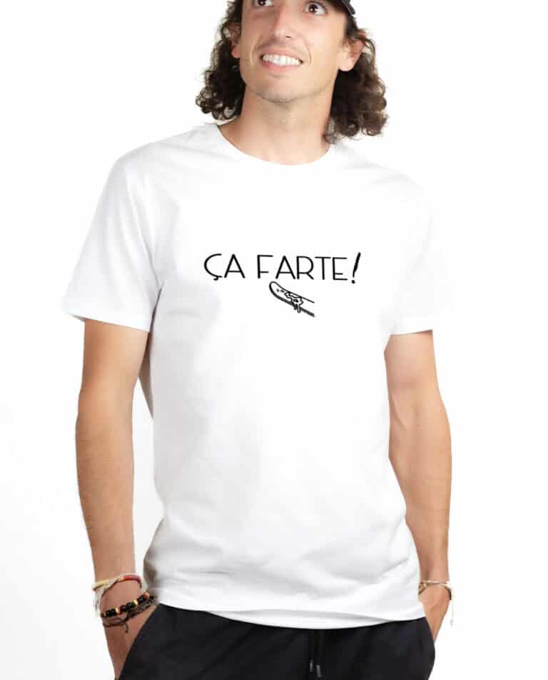 Ca farte T shirt Homme Blanc TSHB404