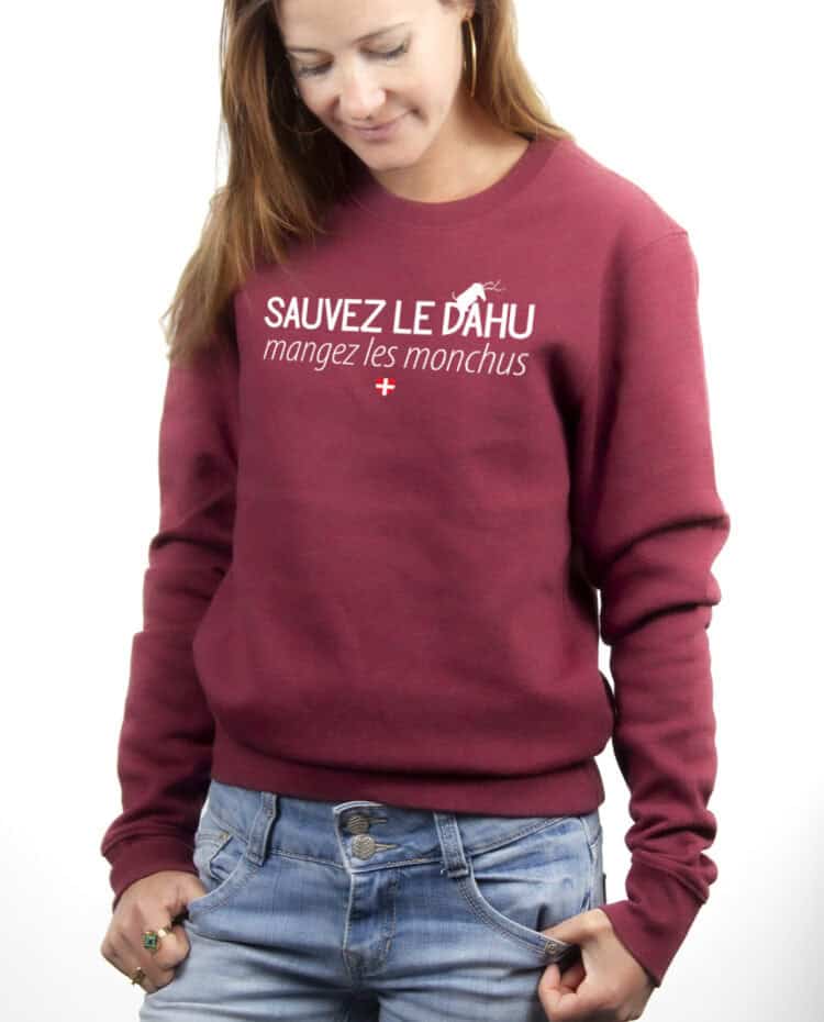 PULL FEMME : Sauvez le dahu mangez les monchus – Image 5