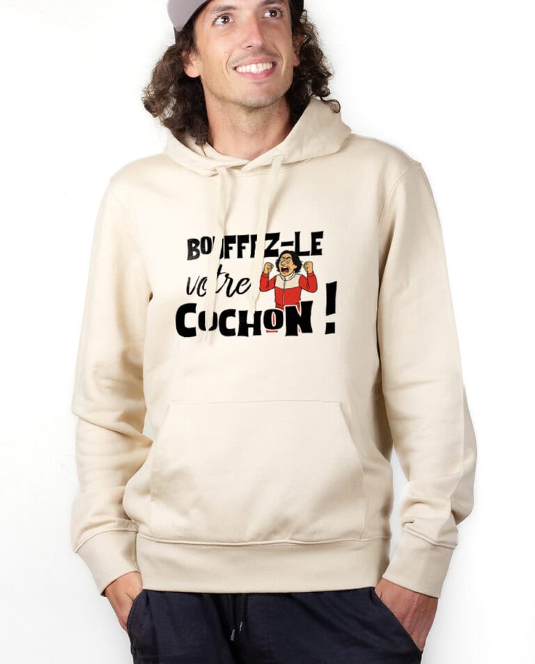 les bronzes font du ski Bouffez le votre cochon Hoodie Sweat capuche Homme Naturel SWHNAT421