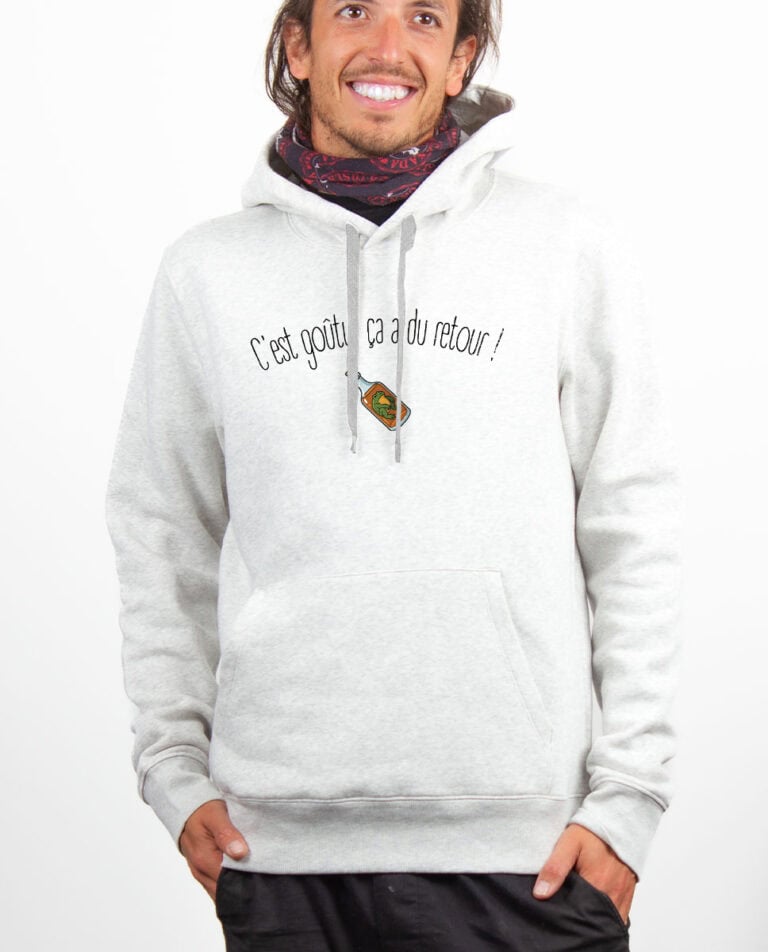 les bronzes font du ski Cest goutu ca a du retour Hoodie Sweat capuche Homme Blanc SWHBLA423