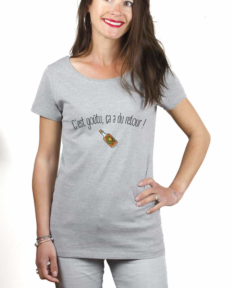 les bronzes font du ski Cest goutu ca a du retour T shirt Femme Gris TSFG423