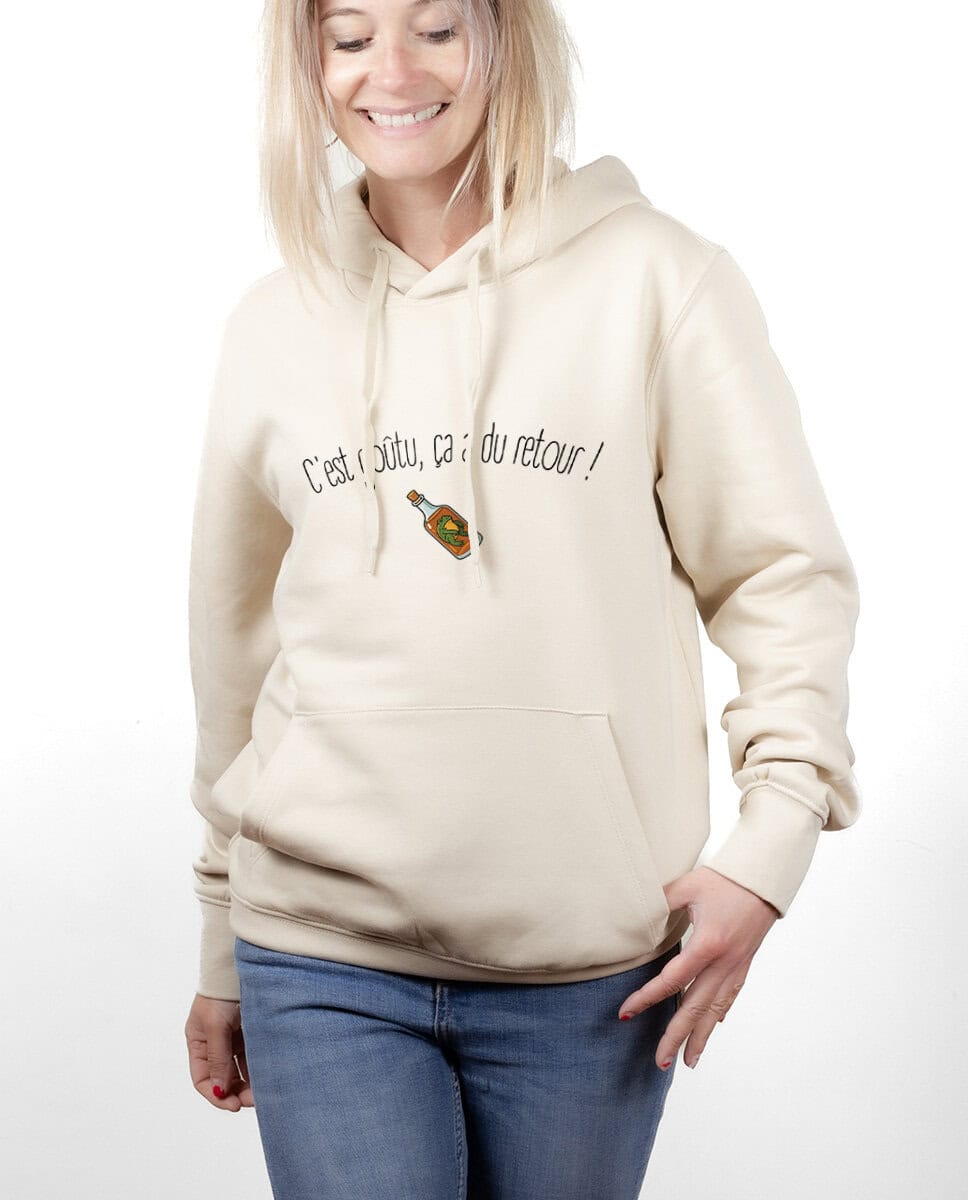 les bronzes font du ski Cest goutu ca a du retour hoodie Sweat capuche Femme naturel SWFNAT423