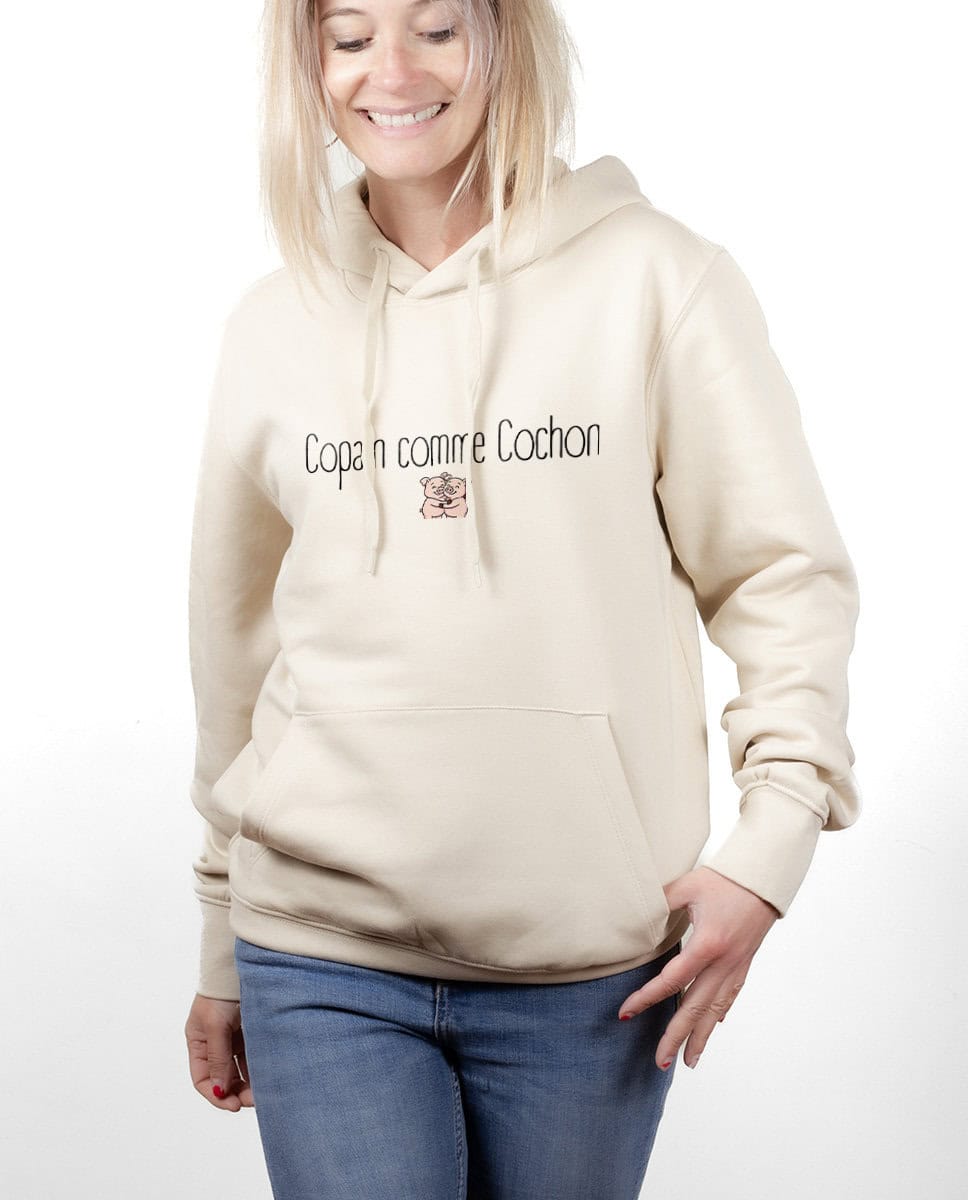 les bronzes font du ski Copain comme cochon hoodie Sweat capuche Femme naturel SWFNAT419