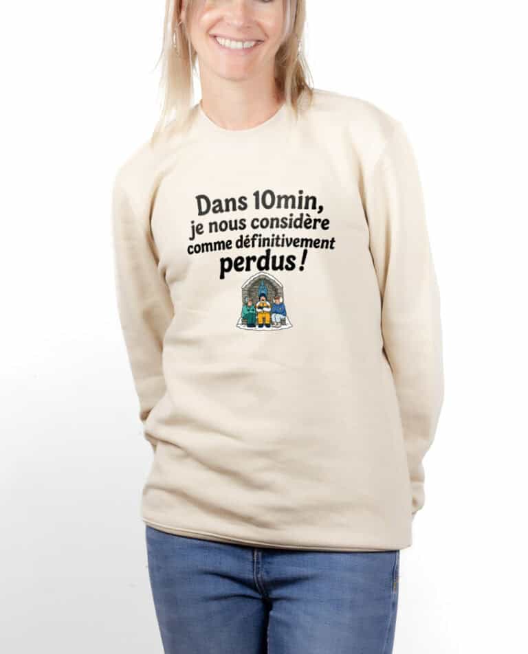 les bronzes font du ski Dans 10min je nous considere comme definitivement perdus Sweatshirt pull Femme Naturel PUFNAT422