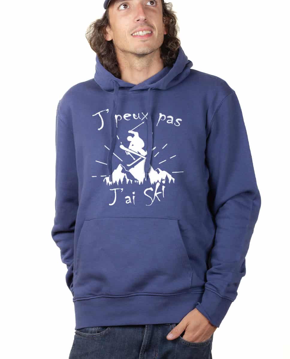 SWEAT HOMME : J'PEUX PAS J'AI SKI – Image 2